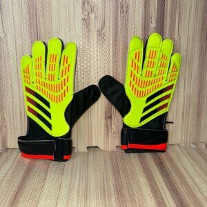 Adidas Predator GL Training Soccer Goalkeeper Gloves Size 7 Neon Yellow IQ4026